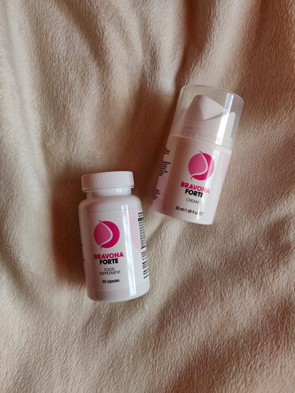 Bravona Forte naturalny suplement diety do powiększania piersi, ujędrnianie, poprawa kształtu, Pueraria Mirifica, fitoestrogeny, kozieradka, czerwona koniczyna, wild yam