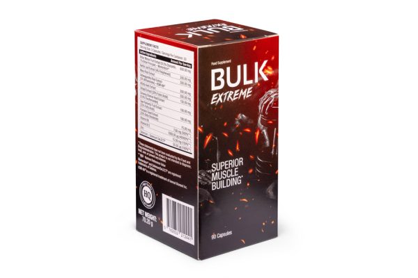 Bulk Extreme to nowoczesny suplement diety przeznaczony dla osób trenujących siłowo. testosteron, Przyrost masy mięśniowej, Zwiększenie siły i wytrzymałości, Wsparcie regeneracji, Wzrost poziomu energii, Korzeń Maca, Fenugreek Extract, Ashwagandha, Saw Palmetto
