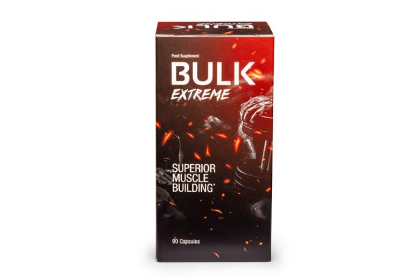 Bulk Extreme to nowoczesny suplement diety przeznaczony dla osób trenujących siłowo. testosteron, Przyrost masy mięśniowej, Zwiększenie siły i wytrzymałości, Wsparcie regeneracji, Wzrost poziomu energii, Korzeń Maca, Fenugreek Extract, Ashwagandha, Saw Palmetto