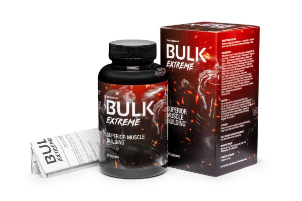 Bulk Extreme to nowoczesny suplement diety przeznaczony dla osób trenujących siłowo. testosteron, Przyrost masy mięśniowej, Zwiększenie siły i wytrzymałości, Wsparcie regeneracji, Wzrost poziomu energii, Korzeń Maca, Fenugreek Extract, Ashwagandha, Saw Palmetto