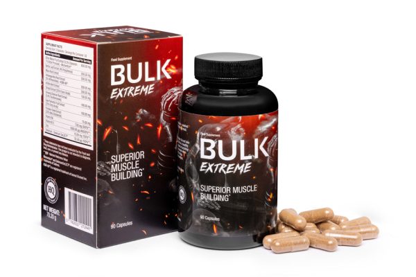 Bulk Extreme to nowoczesny suplement diety przeznaczony dla osób trenujących siłowo. testosteron, Przyrost masy mięśniowej, Zwiększenie siły i wytrzymałości, Wsparcie regeneracji, Wzrost poziomu energii, Korzeń Maca, Fenugreek Extract, Ashwagandha, Saw Palmetto