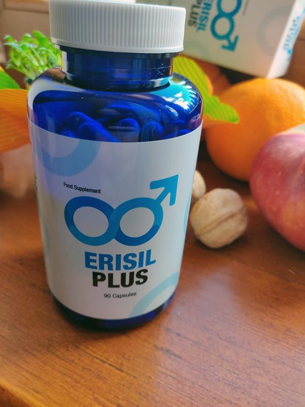 Erisil Plus idealny na potencję, poprawa krążenia krwi, zwiększenie poziomu testosteronu, wzmacnia libido, ochrona prostaty, korzeń maca, palma sabałowa, buzdyganek naziemny, l-arginina, cynk