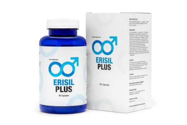 Erisil Plus idealny na potencję, poprawa krążenia krwi, zwiększenie poziomu testosteronu, wzmacnia libido, ochrona prostaty, korzeń maca, palma sabałowa, buzdyganek naziemny, l-arginina, cynk