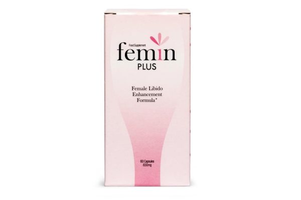 Femin Plus - libido, zwiększa libido, poprawia krążenie, regulacja hormonalna, poprawa nastroju, l-arganina, żeń-szeń, nasiona kozieradki, witamina E, korzeń maca, witamina B6