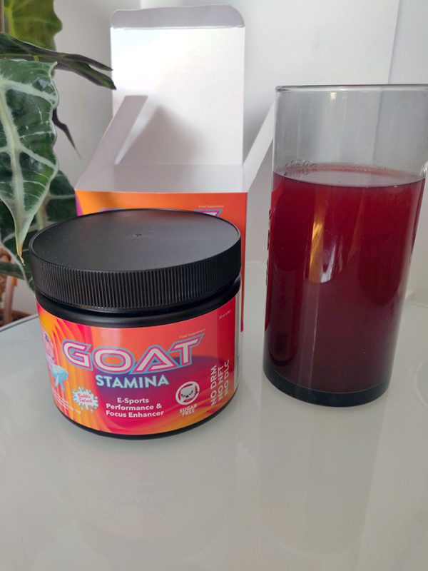 GOAT Stamina, Energia, napój energetyczny, skupienie, wydolność, regeneracja, l-teanina, kofeina, guarana, ashwaganda, witaminy B