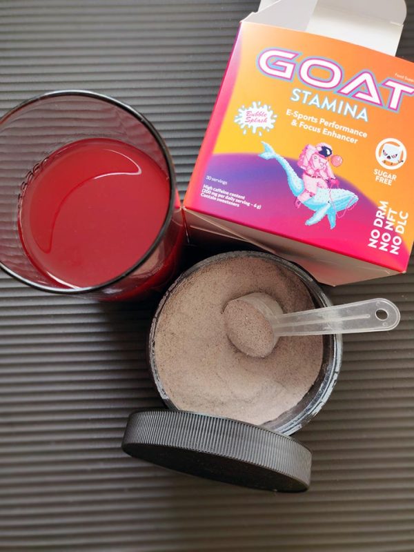 GOAT Stamina, Energia, napój energetyczny, skupienie, wydolność, regeneracja, l-teanina, kofeina, guarana, ashwaganda, witaminy B