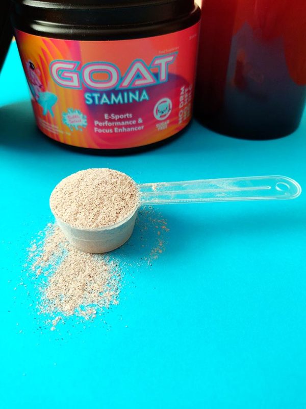 GOAT Stamina, Energia, napój energetyczny, skupienie, wydolność, regeneracja, l-teanina, kofeina, guarana, ashwaganda, witaminy B