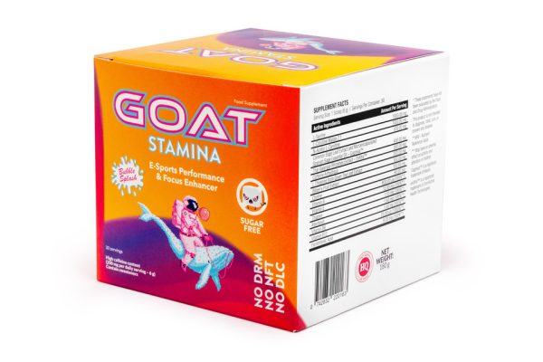 GOAT Stamina, Energia, napój energetyczny, skupienie, wydolność, regeneracja, l-teanina, kofeina, guarana, ashwaganda, witaminy B