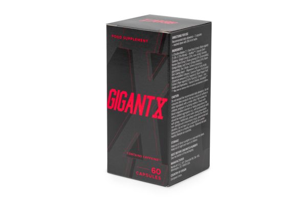 GigantX, potencja, zwiększenie przepływu krwi, testosteron, regeneracja, wydolność, korzeń maca, żeń-szeń, l-arganina, cayenne, selen
