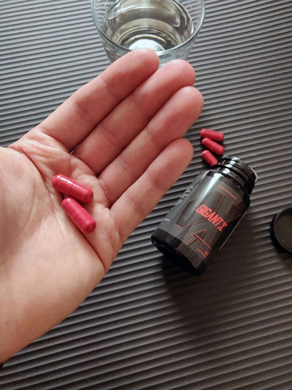 GigantX, potencja, zwiększenie przepływu krwi, testosteron, regeneracja, wydolność, korzeń maca, żeń-szeń, l-arganina, cayenne, selen