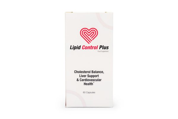 Lipid Control Plus, cholesterol, obniżenie poziomu cholesterolu LDL, podniesienie poziomu cholesterolu HDL, wsparcie zdrowia serca, ochrona naczyń krwionośnych, karczoch, liść oliwki europejskiej, monakolina K z czerwonego ryżu, berberyna, koenzym Q10, nasiona lnu