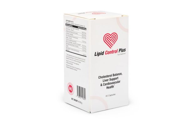 Lipid Control Plus, cholesterol, obniżenie poziomu cholesterolu LDL, podniesienie poziomu cholesterolu HDL, wsparcie zdrowia serca, ochrona naczyń krwionośnych, karczoch, liść oliwki europejskiej, monakolina K z czerwonego ryżu, berberyna, koenzym Q10, nasiona lnu