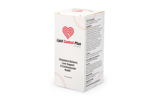 Lipid Control Plus, cholesterol, obniżenie poziomu cholesterolu LDL, podniesienie poziomu cholesterolu HDL, wsparcie zdrowia serca, ochrona naczyń krwionośnych, karczoch, liść oliwki europejskiej, monakolina K z czerwonego ryżu, berberyna, koenzym Q10, nasiona lnu