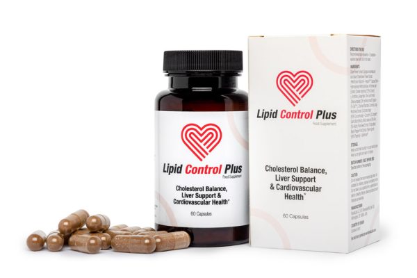 Lipid Control Plus, cholesterol, obniżenie poziomu cholesterolu LDL, podniesienie poziomu cholesterolu HDL, wsparcie zdrowia serca, ochrona naczyń krwionośnych, karczoch, liść oliwki europejskiej, monakolina K z czerwonego ryżu, berberyna, koenzym Q10, nasiona lnu