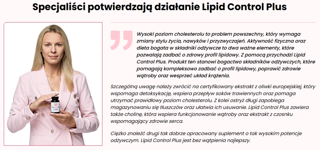 Lipid Control Plus, cholesterol, obniżenie poziomu cholesterolu LDL, podniesienie poziomu cholesterolu HDL, wsparcie zdrowia serca, ochrona naczyń krwionośnych, karczoch, liść oliwki europejskiej, monakolina K z czerwonego ryżu, berberyna, koenzym Q10, nasiona lnu