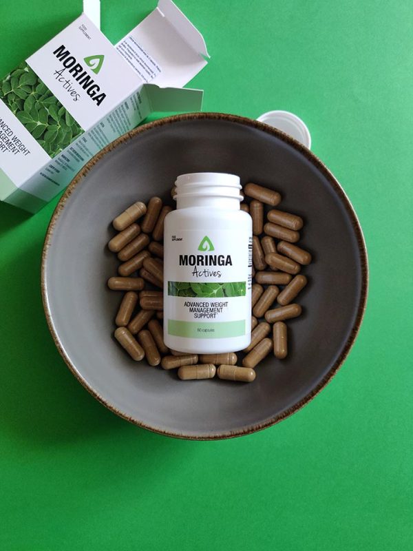 Moringa Actives - odchudzanie, kontrola apetytu, poziom cukru, wsparcie zdrowia, moringa,garcinia cambogia, chrom, piperina