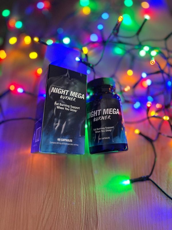 Night Mega Burner - odchudzanie, nocne spalanie tłuszczu, poprawa jakości snu, redukcja stresu i regeneracja, ashwaganda, melisa, l-teanina, l-tryptofan, zielona herbata, chrom