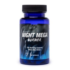 Night Mega Burner - odchudzanie, nocne spalanie tłuszczu, poprawa jakości snu, redukcja stresu i regeneracja, ashwaganda, melisa, l-teanina, l-tryptofan, zielona herbata, chrom