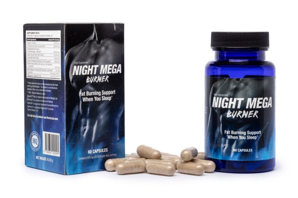 Night Mega Burner - odchudzanie, nocne spalanie tłuszczu, poprawa jakości snu, redukcja stresu i regeneracja, ashwaganda, melisa, l-teanina, l-tryptofan, zielona herbata, chrom