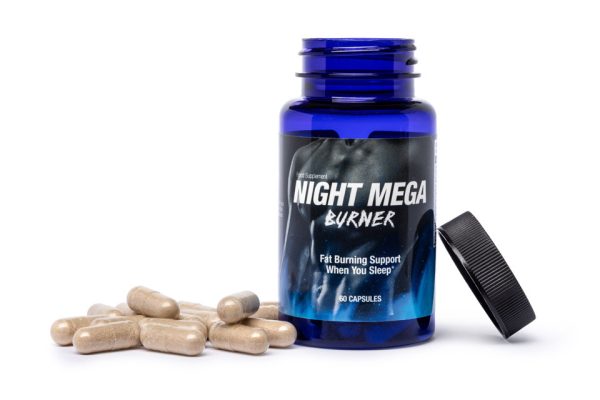Night Mega Burner - odchudzanie, nocne spalanie tłuszczu, poprawa jakości snu, redukcja stresu i regeneracja, ashwaganda, melisa, l-teanina, l-tryptofan, zielona herbata, chrom