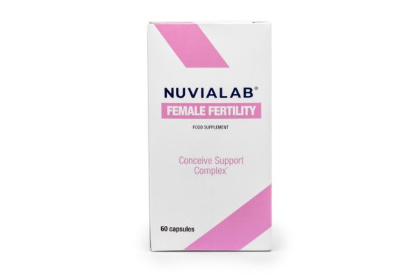 NuviaLab Female Fertility - wspomaga płodność, równowaga hormonalna, redukcja stresu i wsparcie emocjonalne, wsparcie zdrowia ogólnego, myo-inozytol, kwas foliowy, ekstrakt z lukrecji, witamina e, cynk, selen