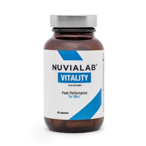 NuviaLab Vitality - potencja, zwiększenie energii, poprawa witalności, wsparcie funkcji seksualnych, wspomaga zdrowie psychiczne, korean panax ginseng, ashwaganda, korzeń maca, cynk, selen, czarny pieprz
