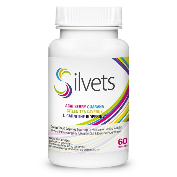 Silvets, suplement diety, odchudzanie, kontrola apetytu, przyspieszenie metabolizmu, naturalne składniki, spalanie tłuszczu, redukcja wagi, zielona herbata, guarana, cayenne pepper, L-karnityna, Acai berry, bioperyna