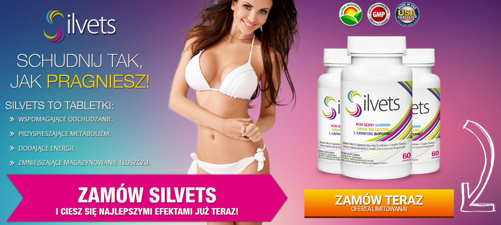 Silvets, suplement diety, odchudzanie, kontrola apetytu, przyspieszenie metabolizmu, naturalne składniki, spalanie tłuszczu, redukcja wagi, zielona herbata, guarana, cayenne pepper, L-karnityna, Acai berry, bioperyna