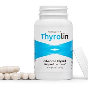 Thyrolin - tarczyca, wsparcie tarczycy, regulacja metabolizmu, wsparcie układu nerwowego, poprawa odporności, redukcja zmęczenia, ashwaganda, korzeń maca, selen, cynk, biotyna, BioPerina, pieprz czarny, witamina b12