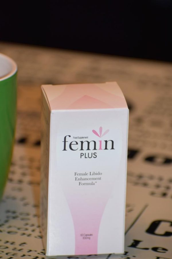Femin Plus - libido, zwiększa libido, poprawia krążenie, regulacja hormonalna, poprawa nastroju, l-arganina, żeń-szeń, nasiona kozieradki, witamina E, korzeń maca, witamina B6