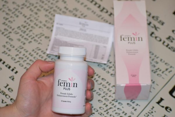 Femin Plus - libido, zwiększa libido, poprawia krążenie, regulacja hormonalna, poprawa nastroju, l-arganina, żeń-szeń, nasiona kozieradki, witamina E, korzeń maca, witamina B6