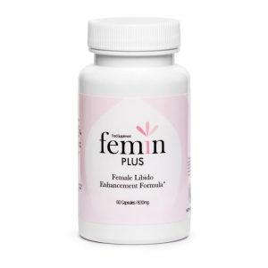 Femin Plus - libido, zwiększa libido, poprawia krążenie, regulacja hormonalna, poprawa nastroju, l-arganina, żeń-szeń, nasiona kozieradki, witamina E, korzeń maca, witamina B6
