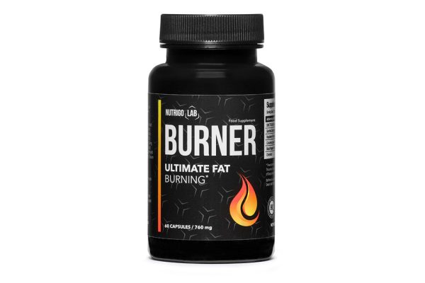Nutrigo Lab Burner - odchudzanie, spalanie tłuszczu, energia, metabolizm, kontrola apetytu, caffeine angydrous, raspberry ketones, zielona herbata, piperyna, cayenne