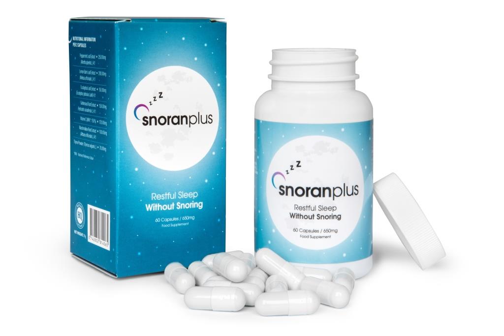 Snoran Plus - chrapanie, na zdrowy sen, redukuje, wibracje podniebienia, poprawia drożność dróg oddechowych, wspiera zdrowy sen, mięta pieprzowa, melisa, szałwia, eukaliptus, korzeń męczennicy