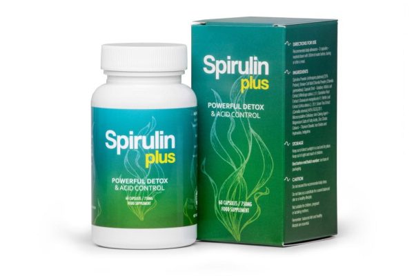 Spirulin Plus - oczyszczanie, odkwaszanie, detoksykacja organizmu, wzmocnienie układu odpornościowego, poprawa trawienia, wzrost energii i witalności, spirulina, pokrzywa, zielona herbata, chlorella, piperina