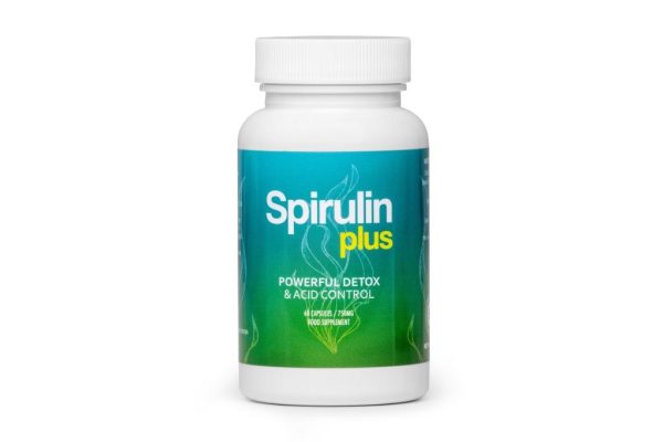 Spirulin Plus - oczyszczanie, odkwaszanie, detoksykacja organizmu, wzmocnienie układu odpornościowego, poprawa trawienia, wzrost energii i witalności, spirulina, pokrzywa, zielona herbata, chlorella, piperina
