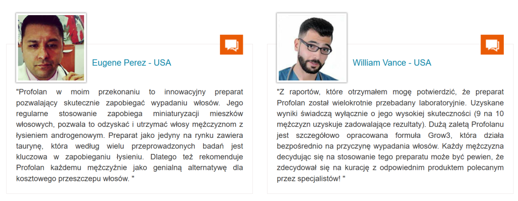 Profolan - na łysienie, wypadanie włosów, wzmocnienie włosów, stymulacja wzrostu nowych włosów, redukcja łysienia androgenowego, formuła Grow3, biotyna, miedź, witamina E, tauryna