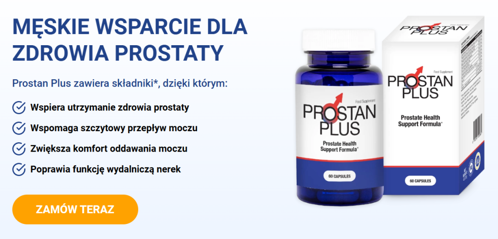Prostan Plus - prostata, łagodzenie objawów prostaty, wsparcie układu moczowego, ochrona przed dalszym przerostem, poprawa jakości życia, palma sabałowa, pestki z dyni, likopen, witamina e, selen, cynk