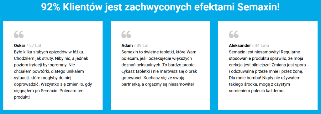 Semaxin - potencja, wzrost poziomu testosteronu, poprawa jakości nasienia, wsparcie funkcji układu rozrodczego, zwiększenie energii i witalności, buzdynek naziemny, korzeń maca, żeń-szeń, szafran, l-arginina, witamina e