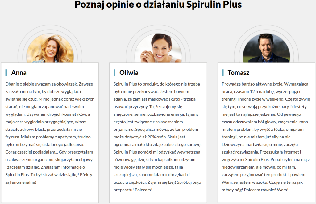 Spirulin Plus - oczyszczanie, odkwaszanie, detoksykacja organizmu, wzmocnienie układu odpornościowego, poprawa trawienia, wzrost energii i witalności, spirulina, pokrzywa, zielona herbata, chlorella, piperina
